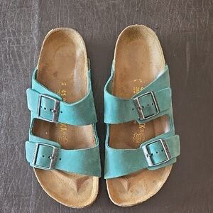 Birkenstock Turquoise Double Strap Sandals
